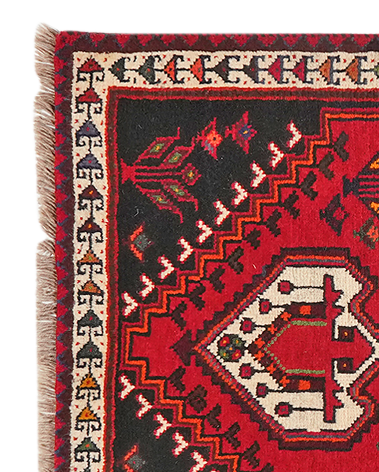 Gashgai — Handgefertigt, 127x88 cm, Beige, 100% Virgin Wool | View 4