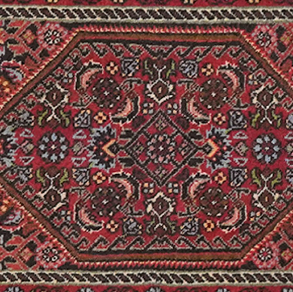 Bidjar Zandjan — Hand-knotted, 42x62 cm, Blue, 100% Virgin Wool | View 4