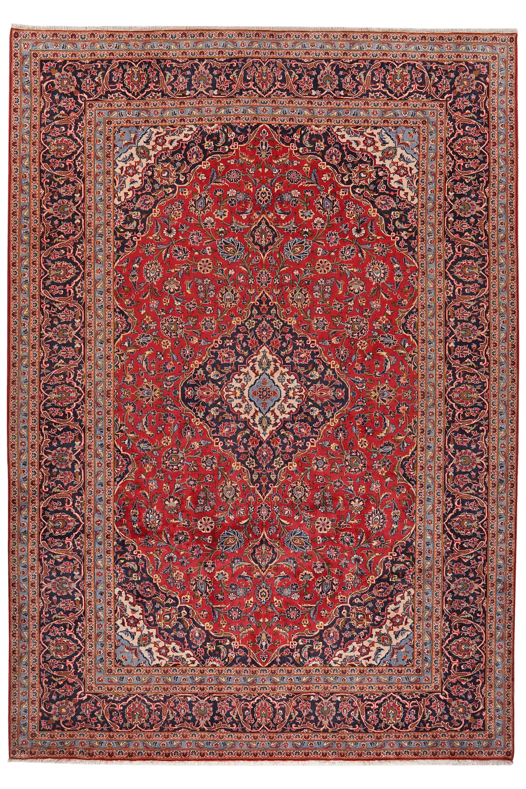 Ardakan — Hand-knotted, 250x357 cm, Red, 100% Virgin Wool | Main view