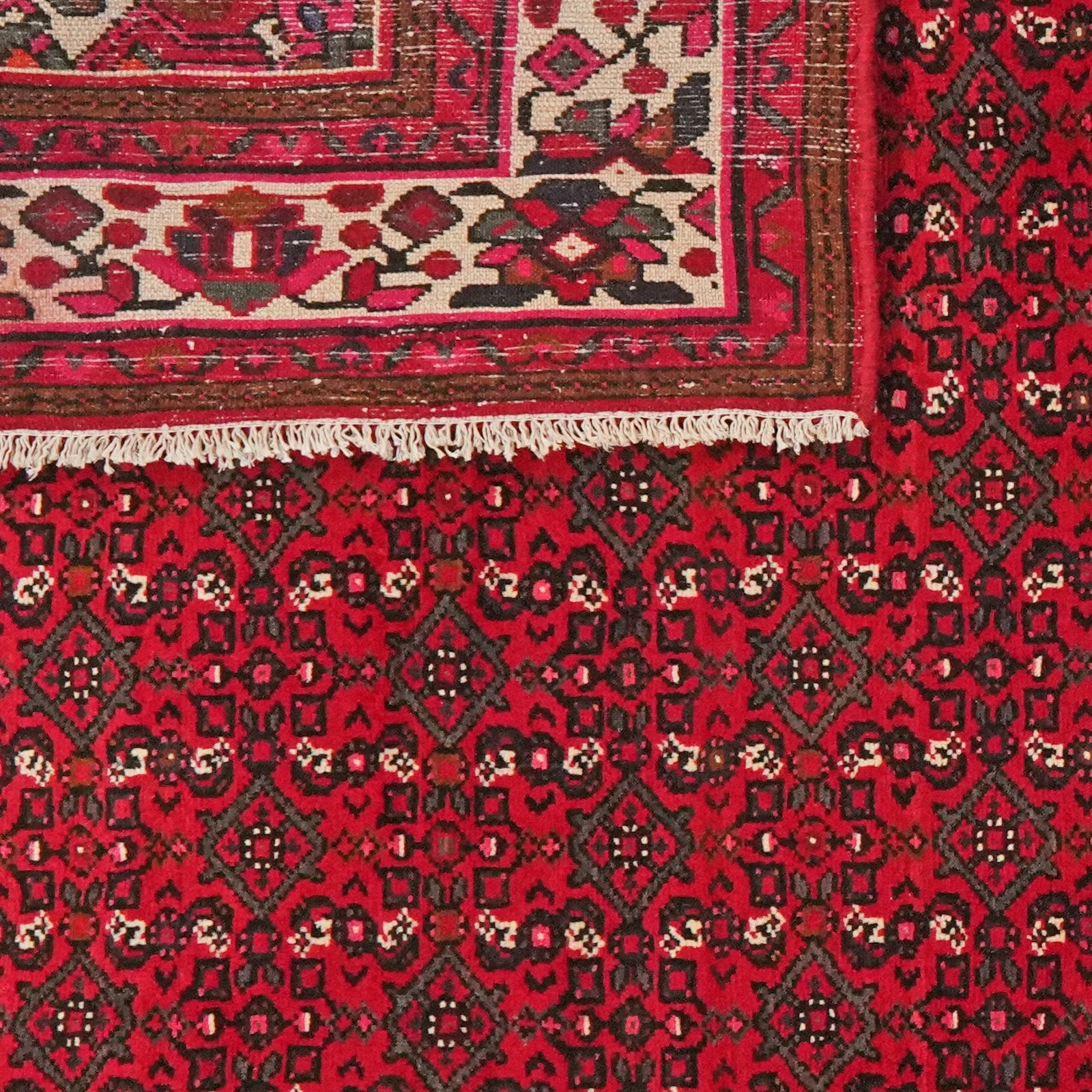 Hosseinabad — Hand-knotted, 212x295 cm, Red, 100% Virgin Wool | View 6