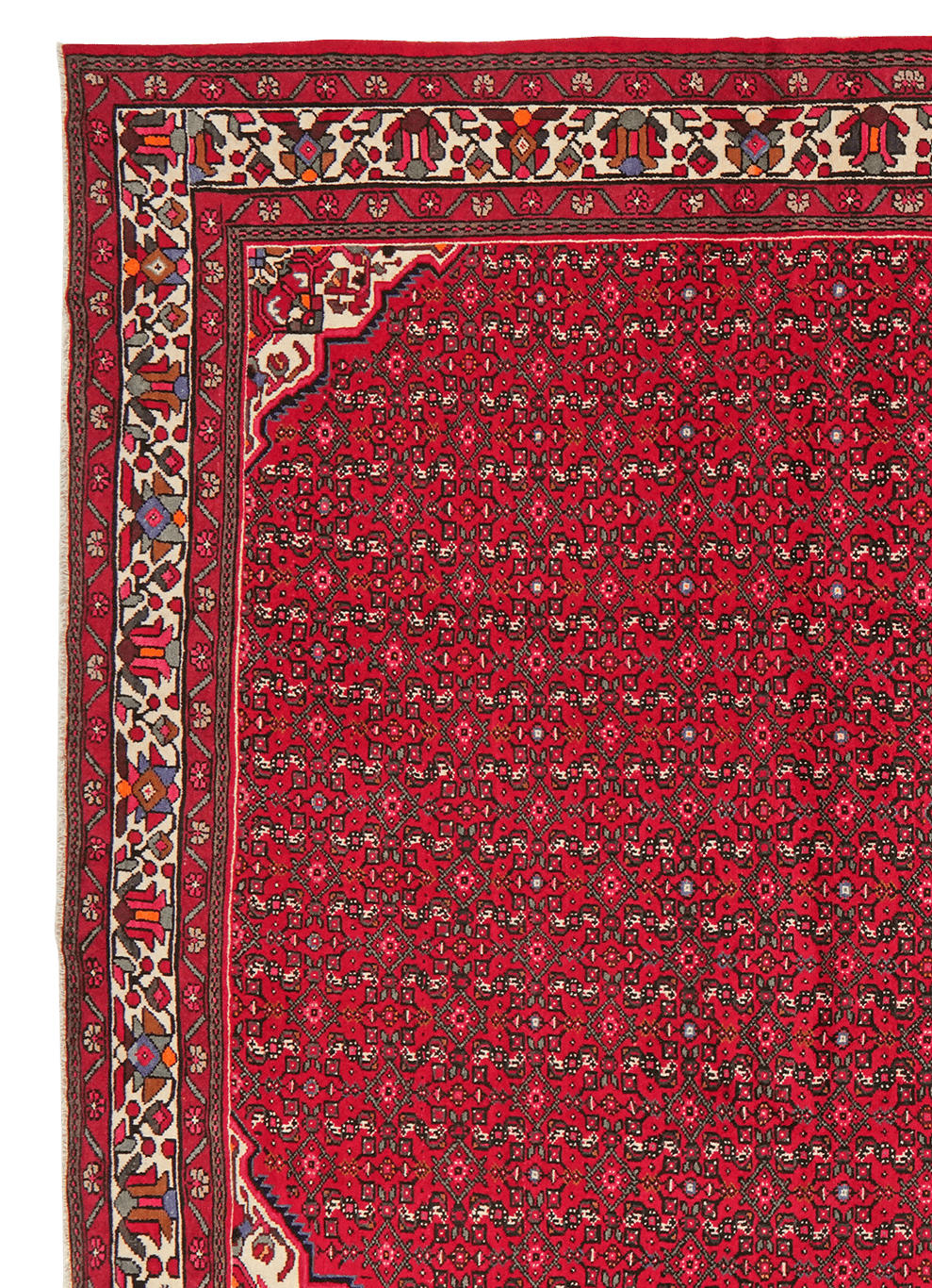 Hosseinabad — Hand-knotted, 254x355 cm, Red, 100% Virgin Wool | View 3