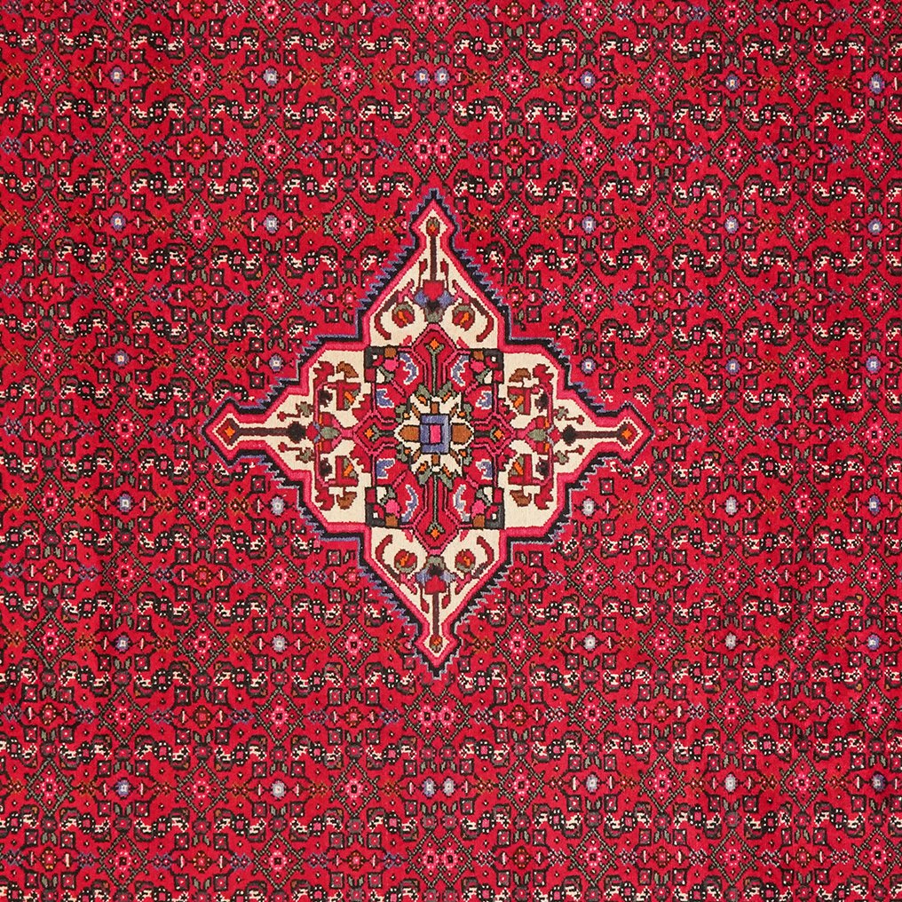 Hosseinabad — Hand-knotted, 254x355 cm, Red, 100% Virgin Wool | View 4