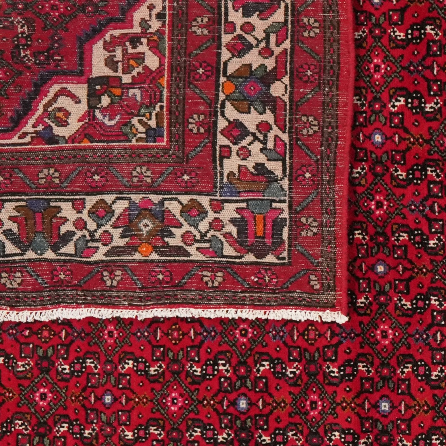 Hosseinabad — Hand-knotted, 254x355 cm, Red, 100% Virgin Wool | View 6