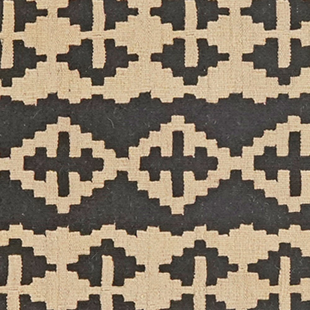 Kelim Gashgai — Handmade, 64x198 cm, Black, 100% Virgin Wool | View 4