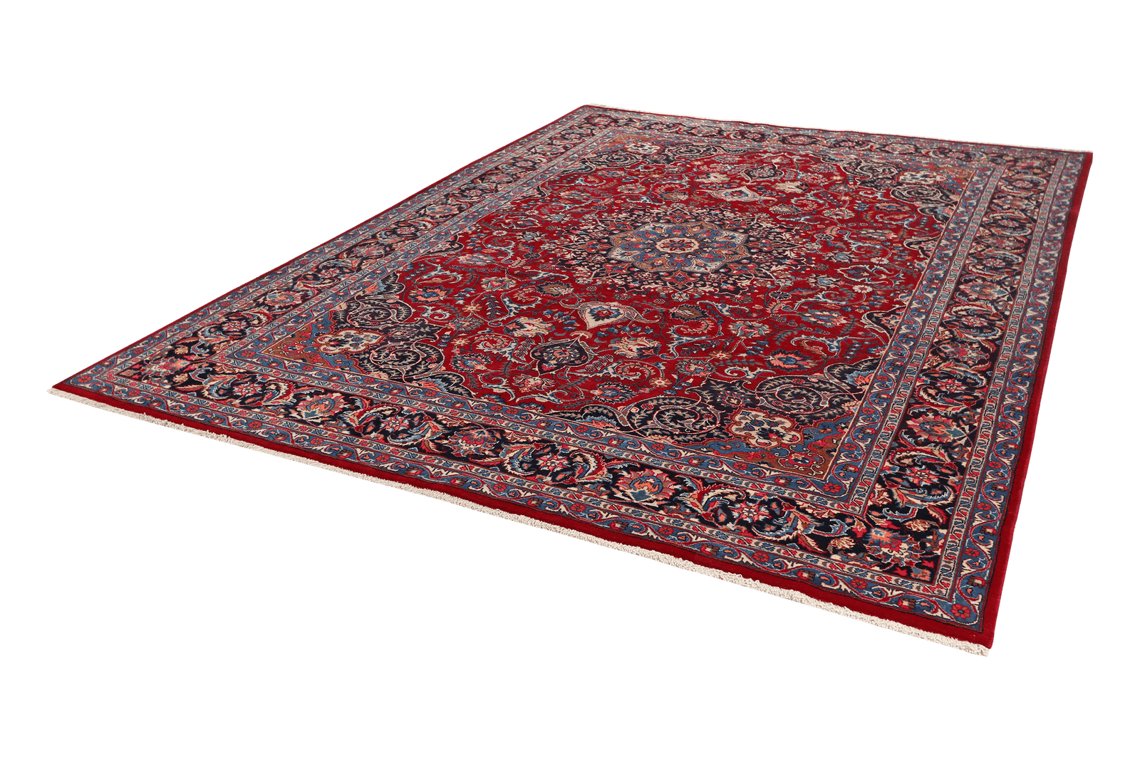 Mashad — Hand-knotted, 246x338 cm, Red, 100% Virgin Wool | View 5
