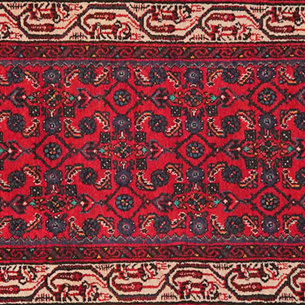 Indjelass — Hand-knotted, 83x698 cm, Red, 100% Virgin Wool | View 4
