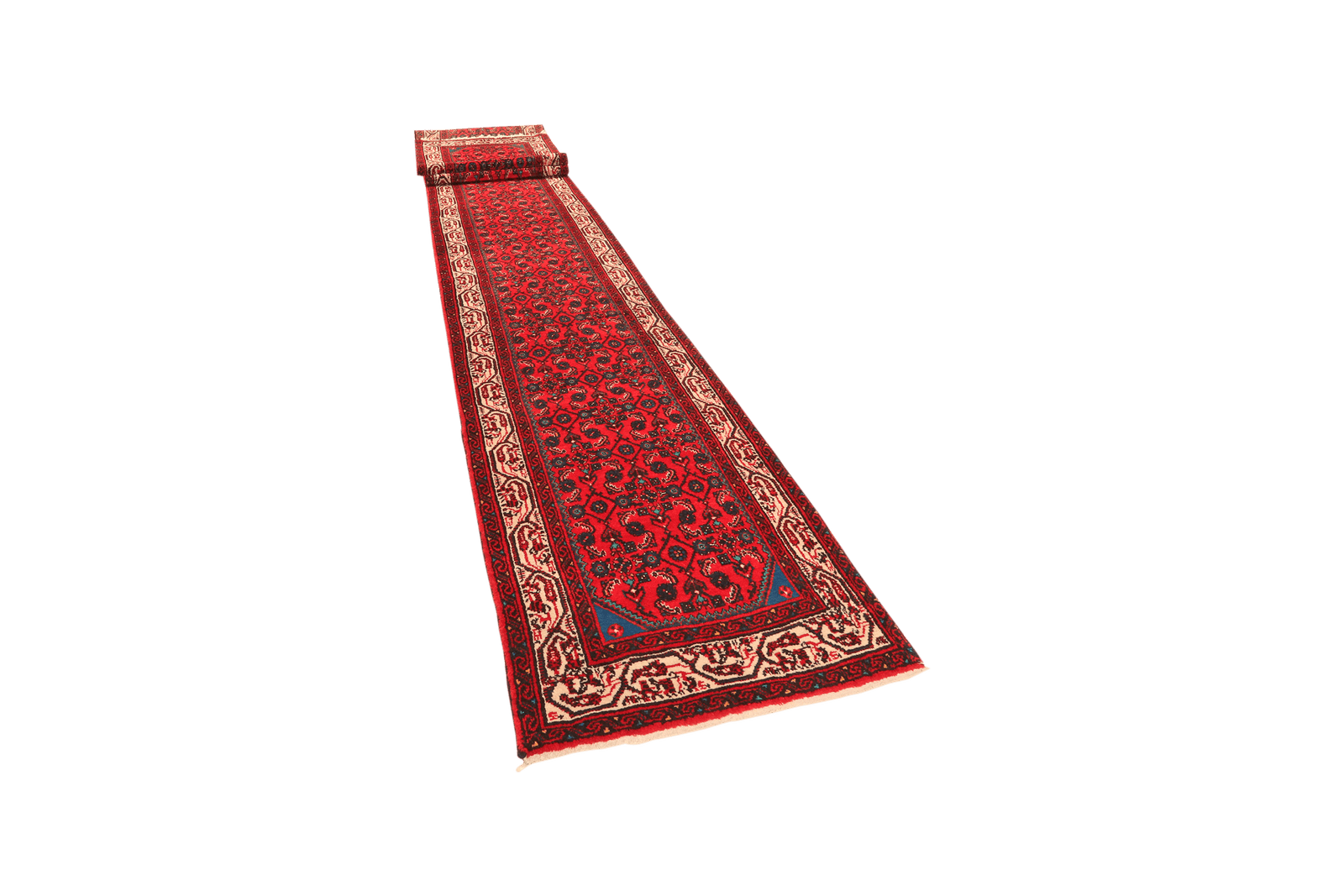 Indjelass — Hand-knotted, 83x698 cm, Red, 100% Virgin Wool | View 5