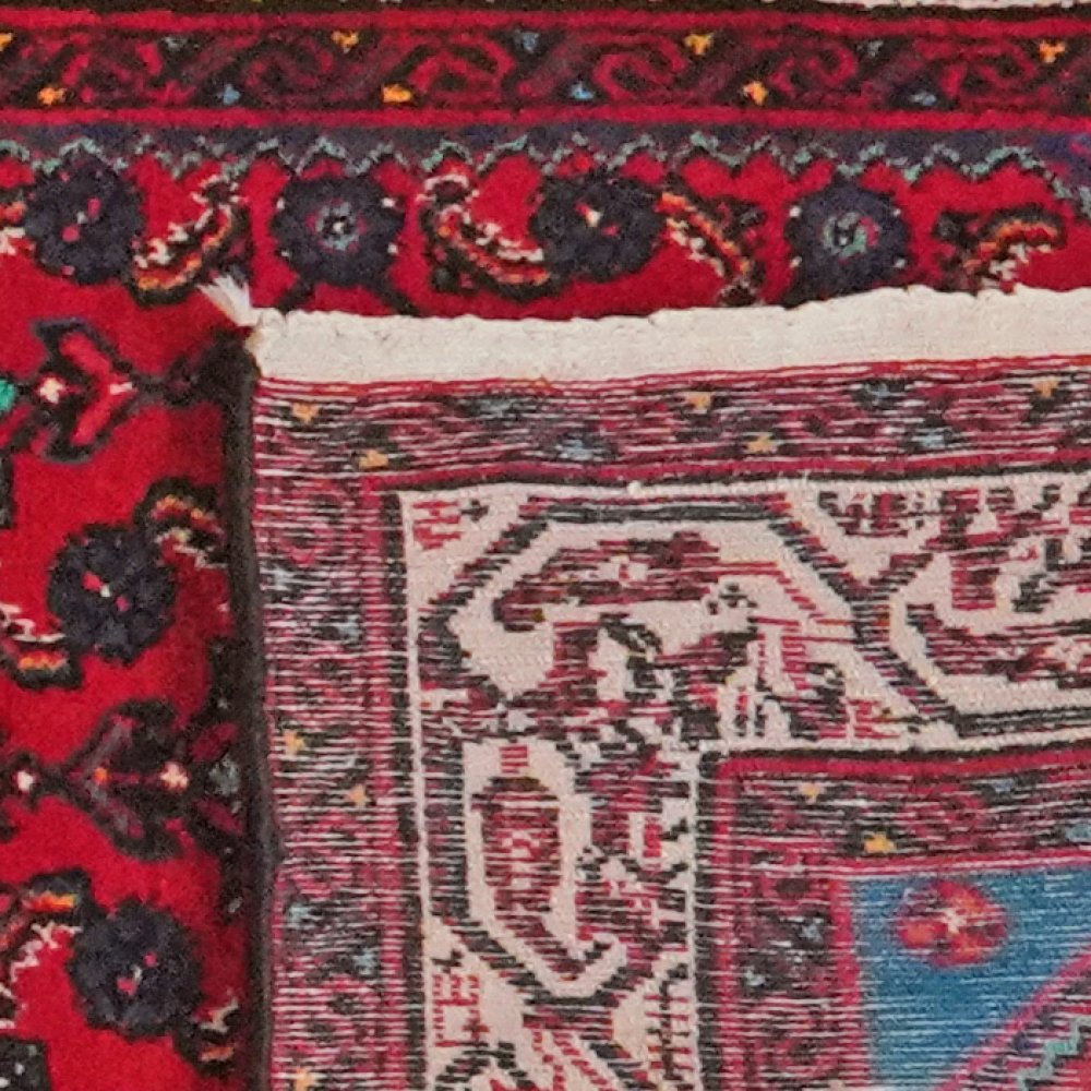 Indjelass — Hand-knotted, 83x698 cm, Red, 100% Virgin Wool | View 6