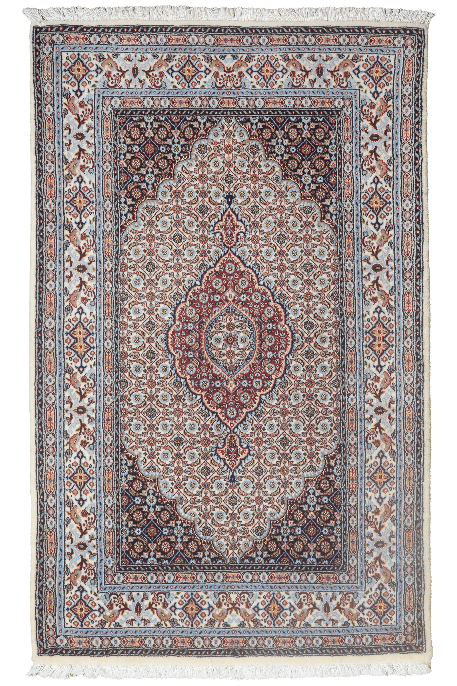 Moud Mahi — Hand-knotted, 95x154 cm, Beige, 100% Virgin Wool | Main view