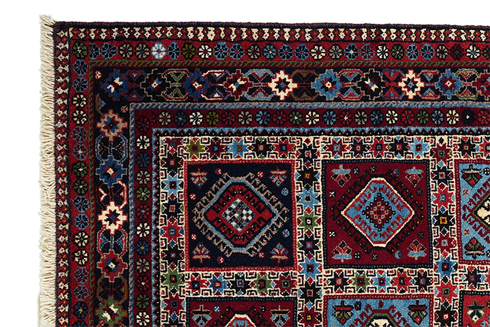 Yalameh — Hand-knotted, 203x197 cm, Multicolor, 100% Virgin Wool | View 3
