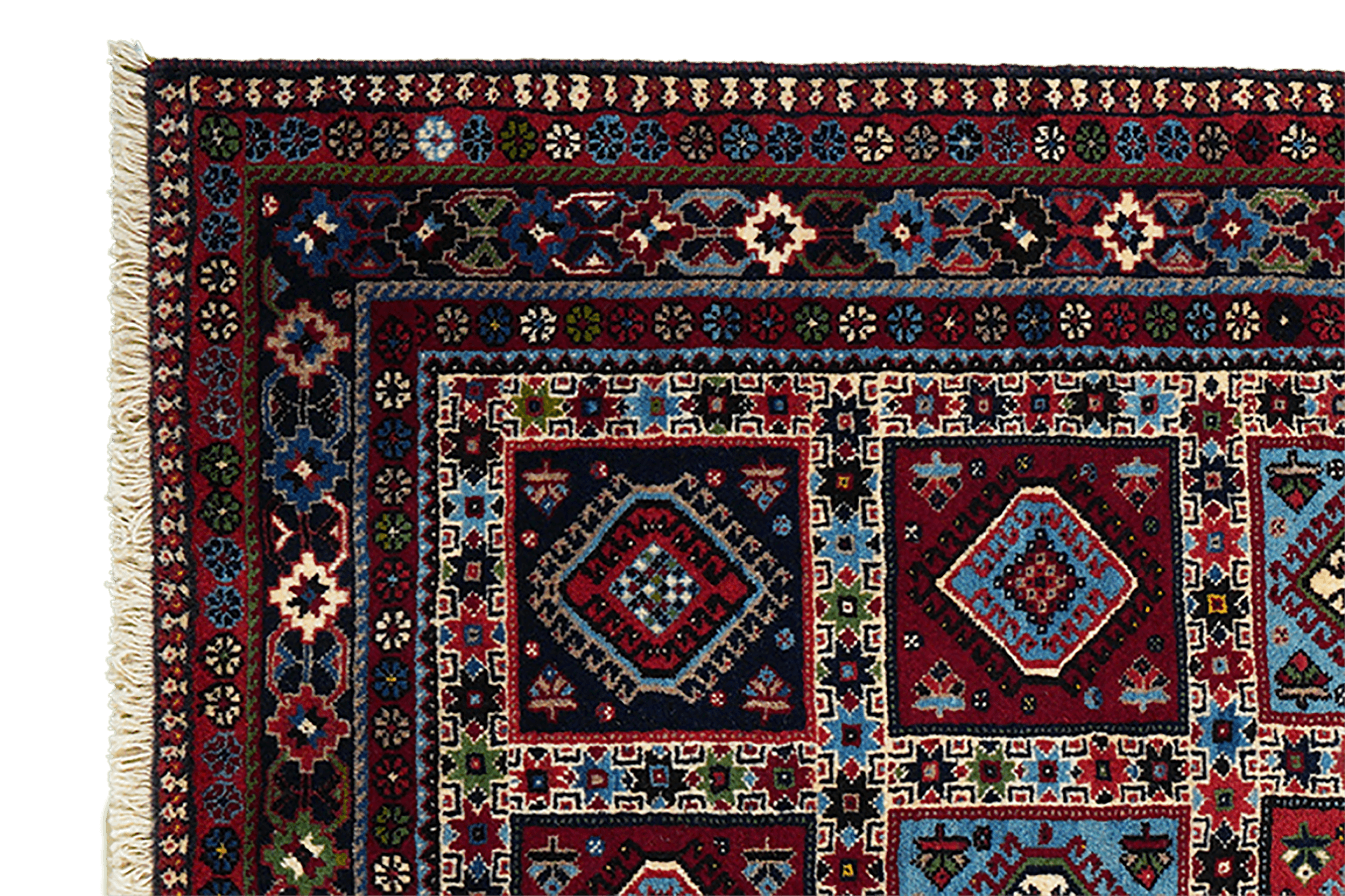 Yalameh — Hand-knotted, 203x197 cm, Multicolor, 100% Virgin Wool | View 3