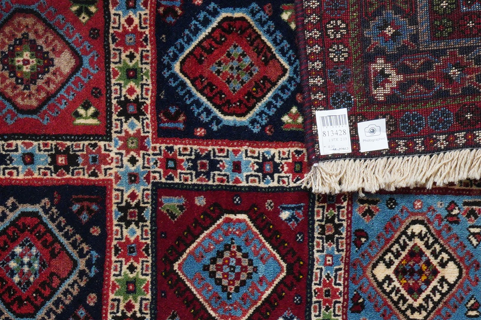 Yalameh — Hand-knotted, 203x197 cm, Multicolor, 100% Virgin Wool | View 6