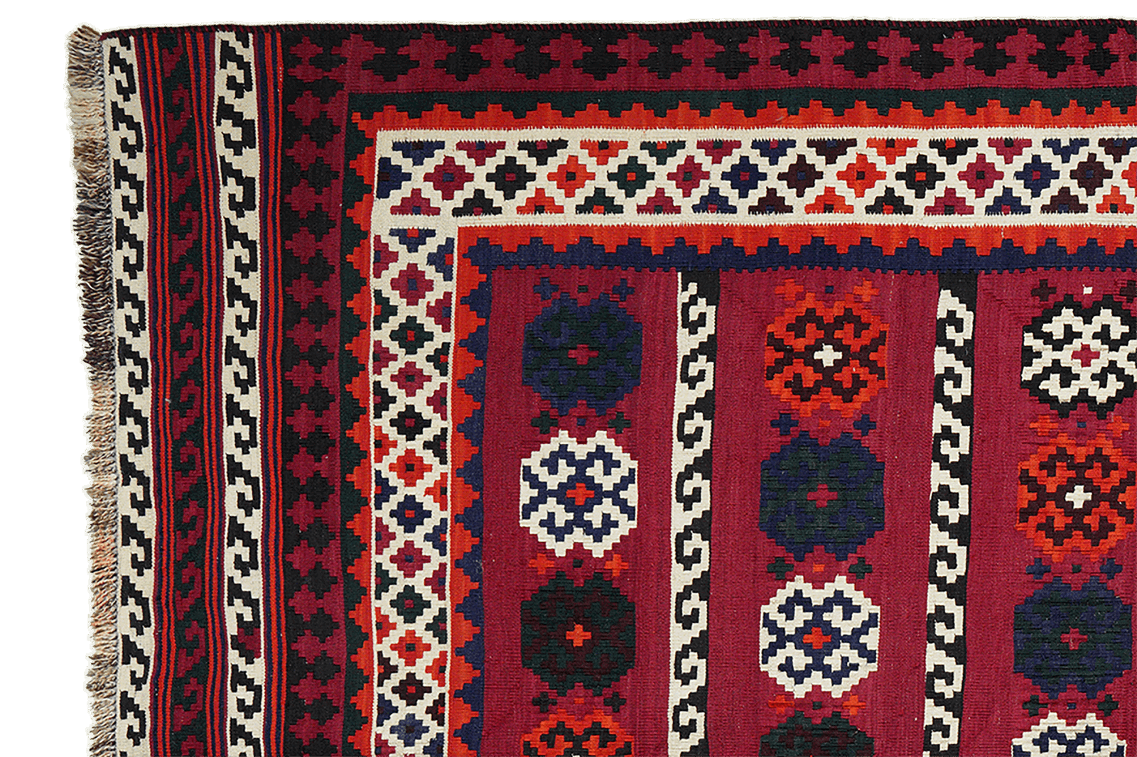 Kelim Gashgai Old — Handgefertigt, 258x160 cm, Beige, 100% Virgin Wool | View 4