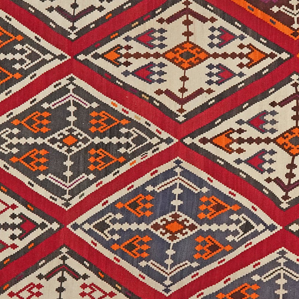 Kelim Gashgai Old — Handmade, 179x272 cm, Red, 100% Virgin Wool | View 4