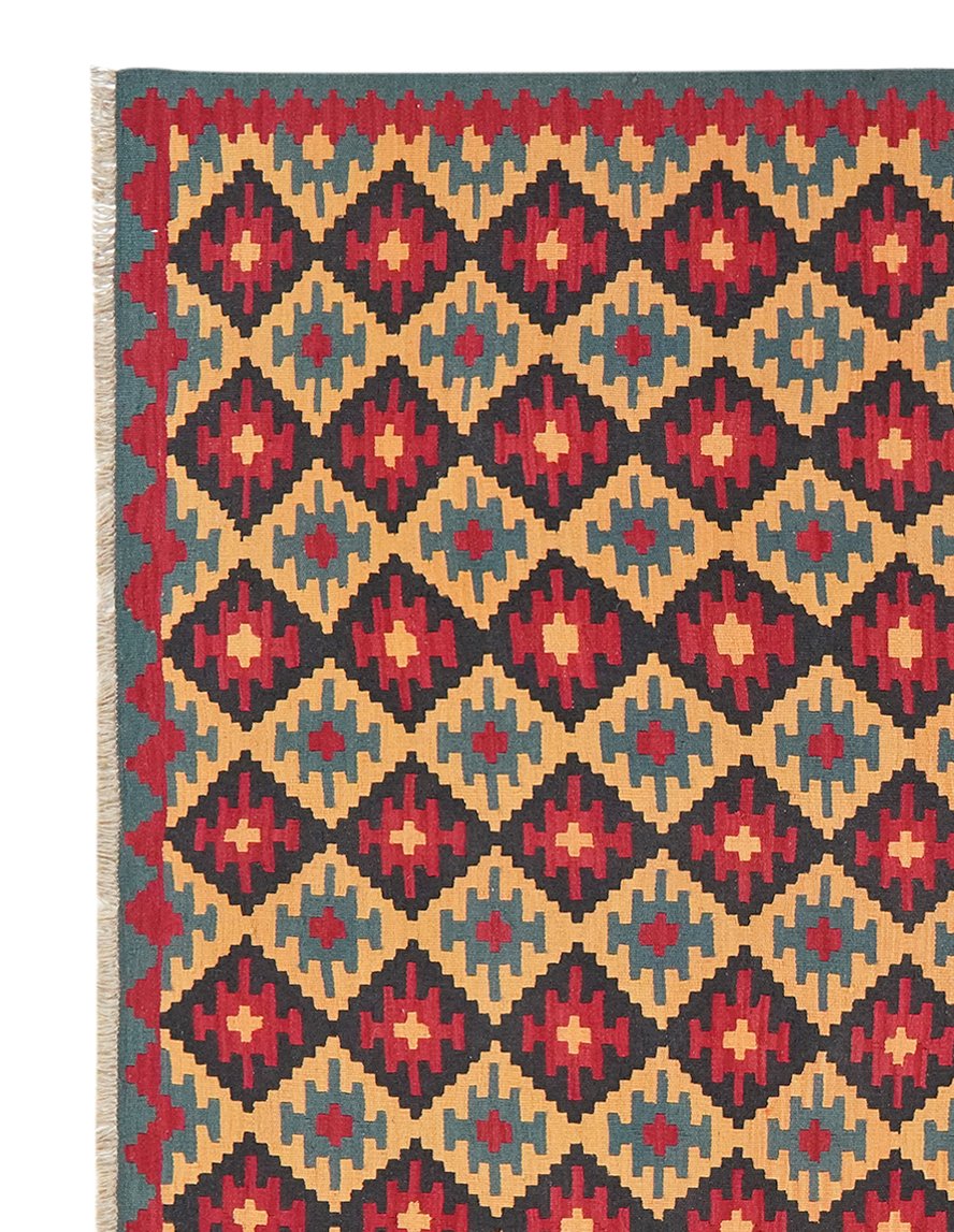 Kelim Gashgai — Handmade, 210x290 cm, Multicolor, 100% Virgin Wool | View 3