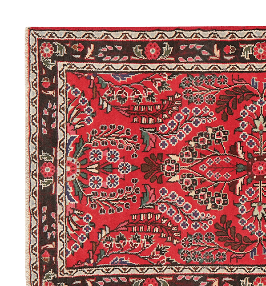 Dardjazin — Hand-knotted, 82x263 cm, Red, 100% Virgin Wool | View 3