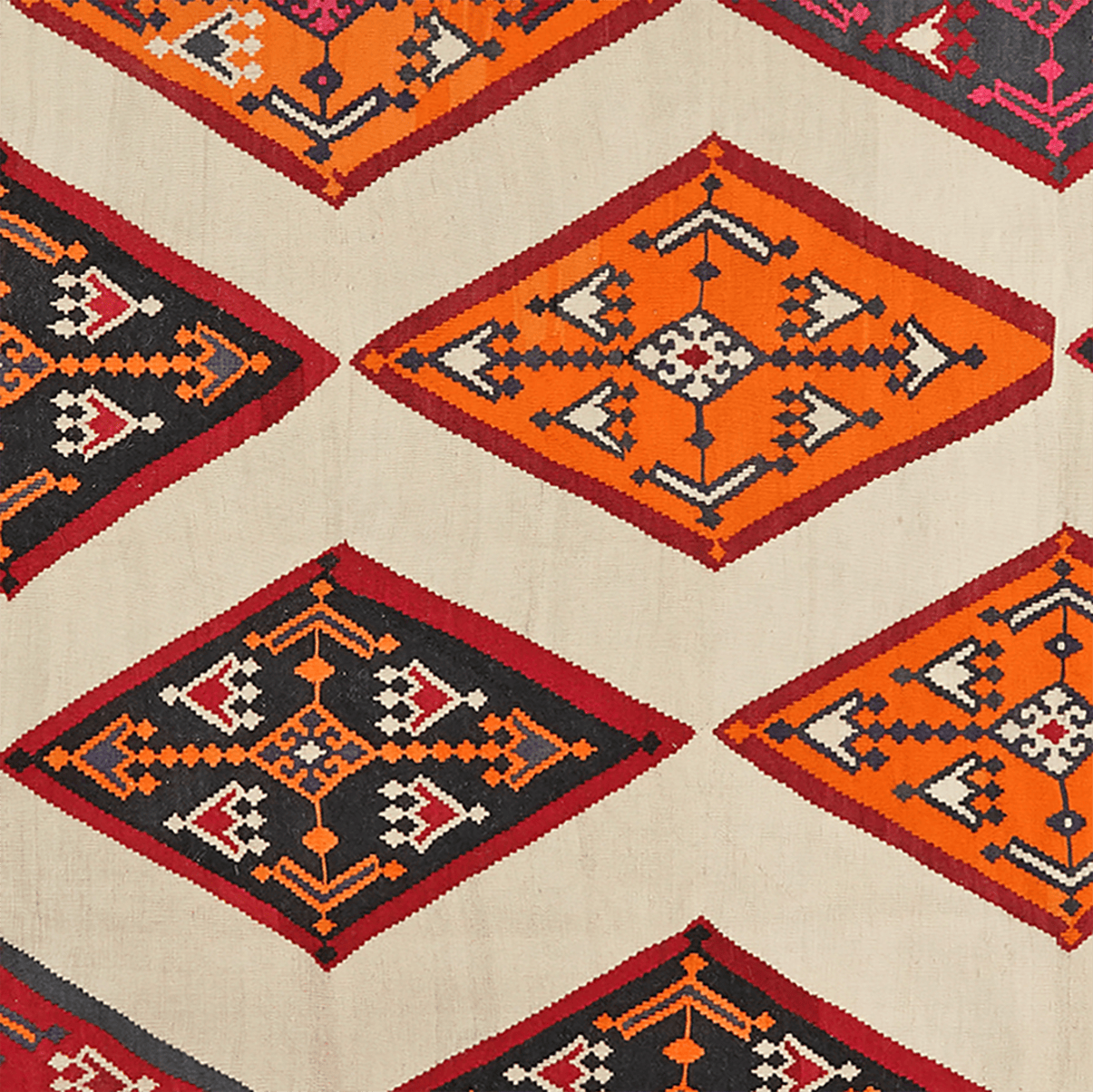 Kelim Gashgai Old — Handmade, 170x280 cm, Beige, 100% Virgin Wool | View 4
