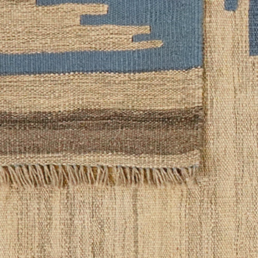 Kelim Gashgai — Handmade, 101x141 cm, Beige, 100% Virgin Wool | View 6