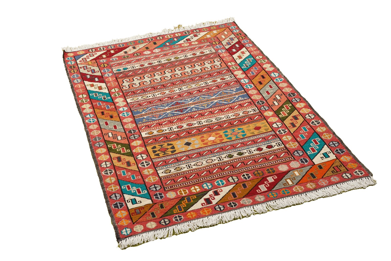 Sumak Shahsavan — Handmade, 72x99 cm, Multicolor, 100% Virgin Wool | View 4