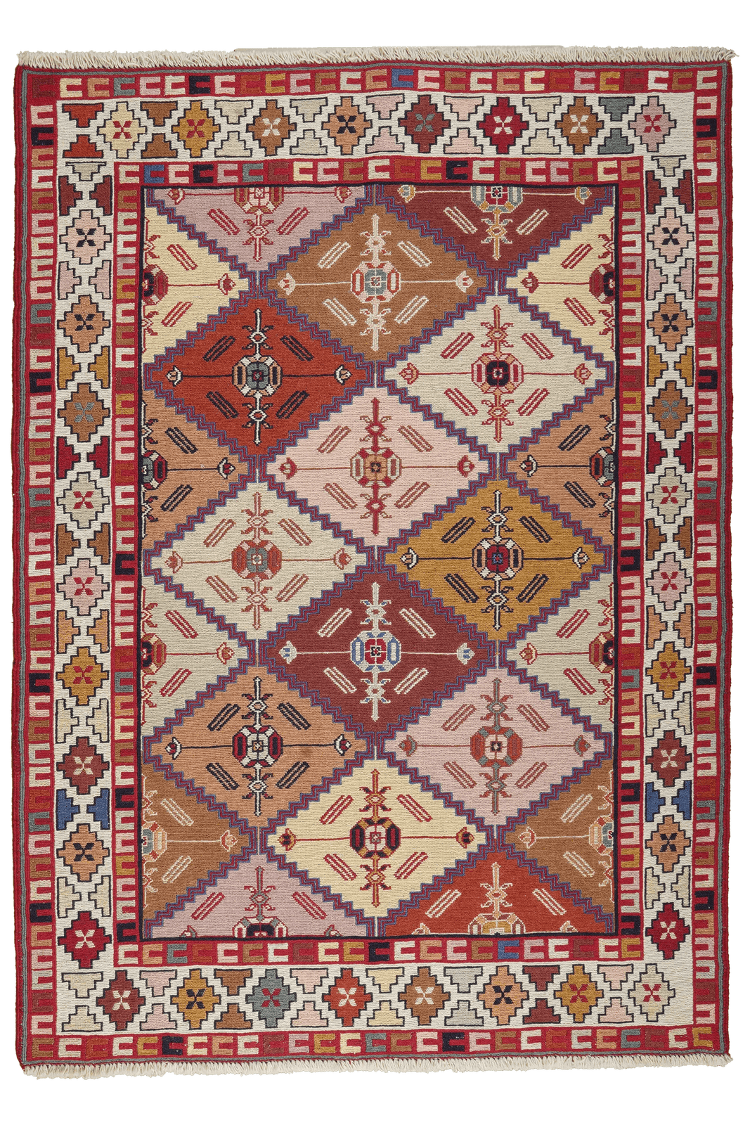Sumak Shahsavan — Handmade, 108x151 cm, Multicolor, 100% Virgin Wool | Main view