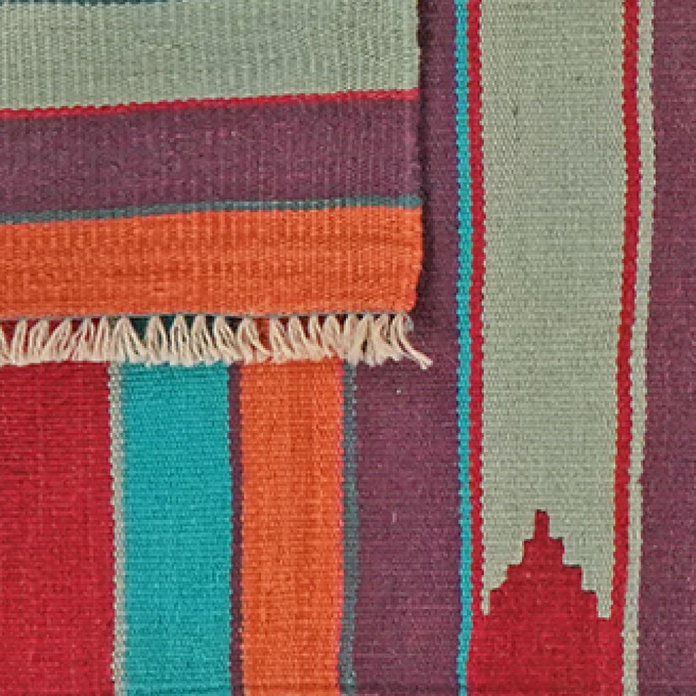 Kelim Gashgai — Handmade, 68x192 cm, Multicolor, 100% Virgin Wool | View 6