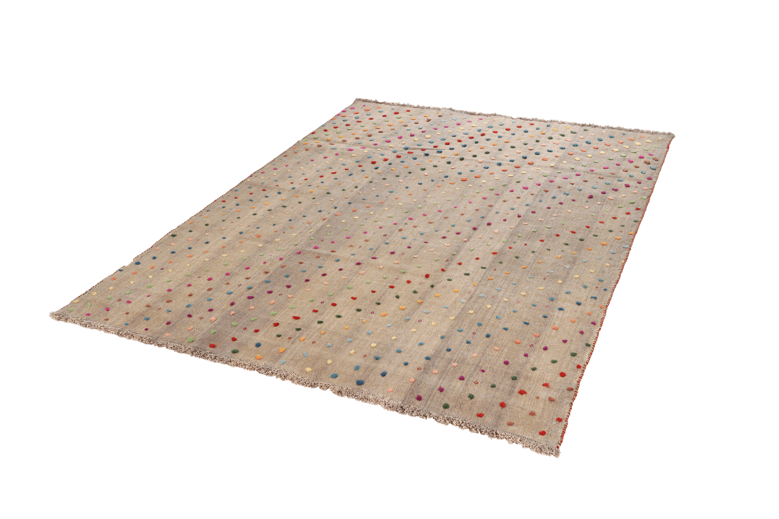 Kelim Gashgai — Handmade, 176x226 cm, Grey, 100% Virgin Wool | View 6