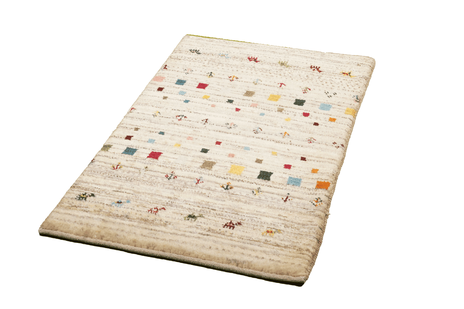 Gabbeh Sonnat — Hand-knotted, 60x92 cm, Beige, 100% Virgin Wool | View 4