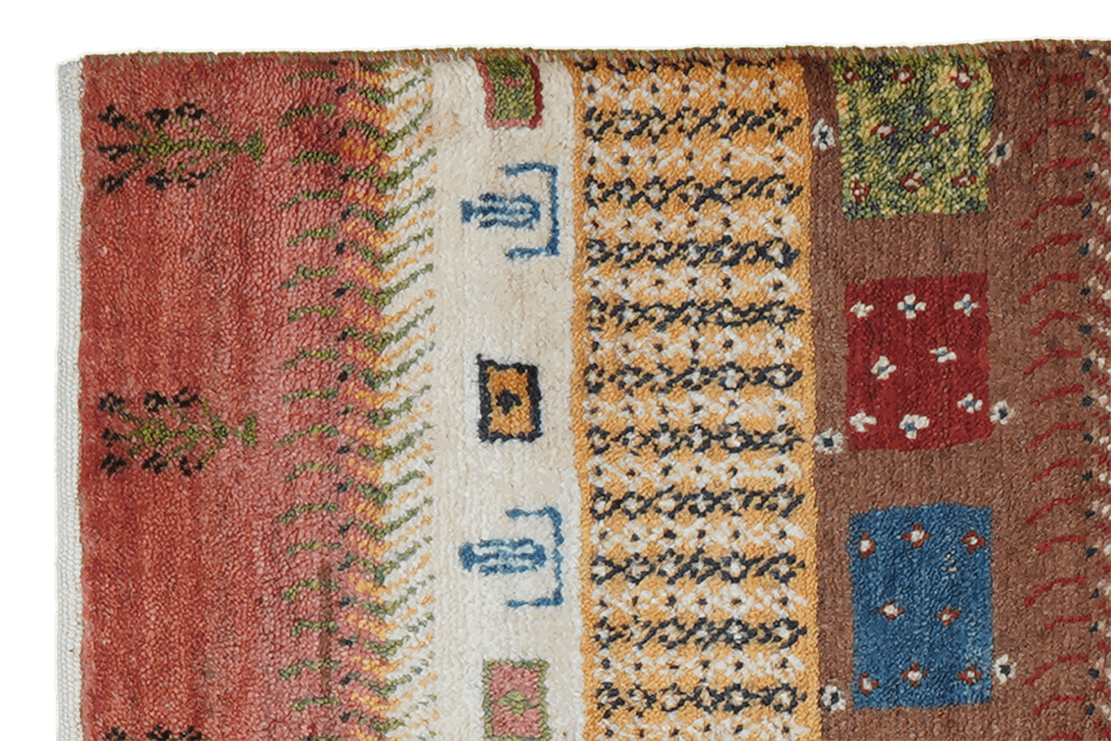 Gabbeh Sonnat — Handgefertigt, 97x61 cm, Bunt, 100% Virgin Wool | View 4