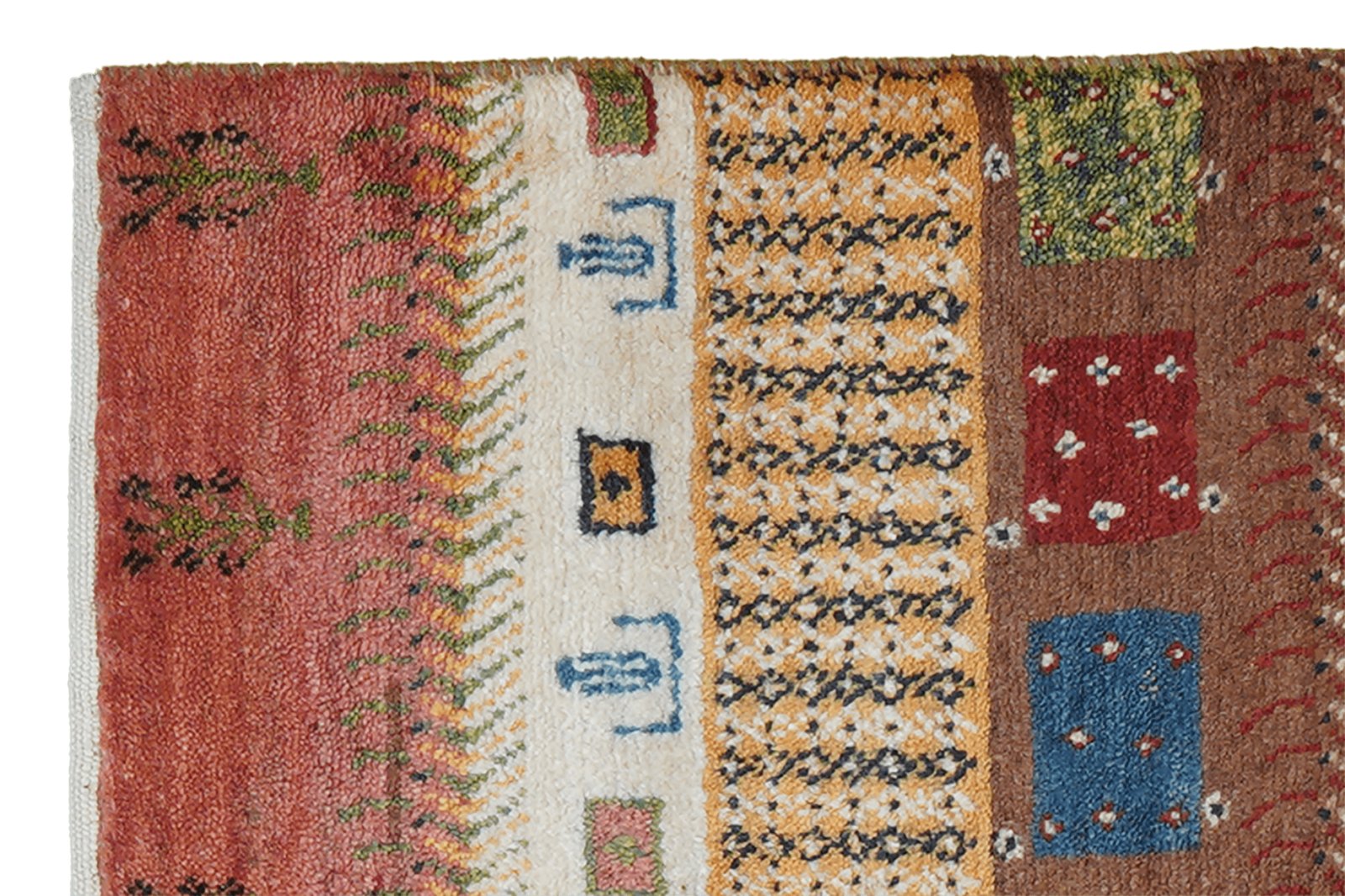 Gabbeh Sonnat — Hand-knotted, 61x97 cm, Multicolor, 100% Virgin Wool | View 3