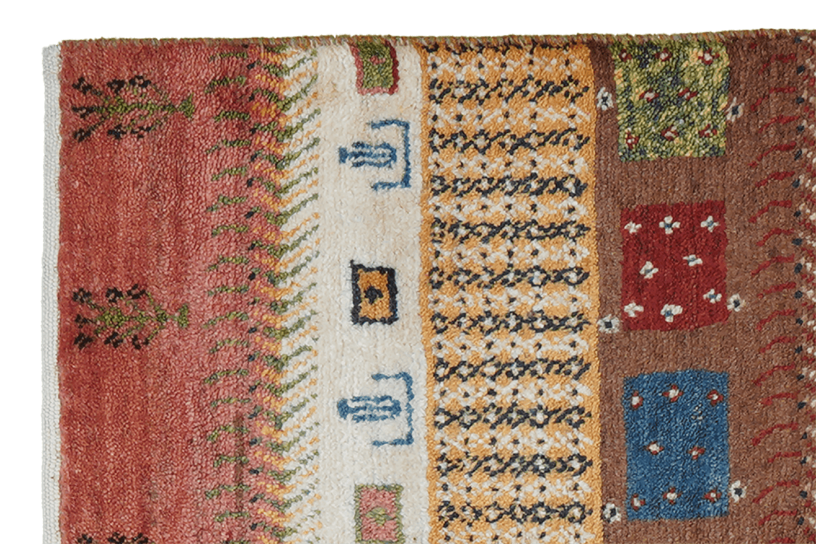 Gabbeh Sonnat — Hand-knotted, 61x97 cm, Multicolor, 100% Virgin Wool | View 3