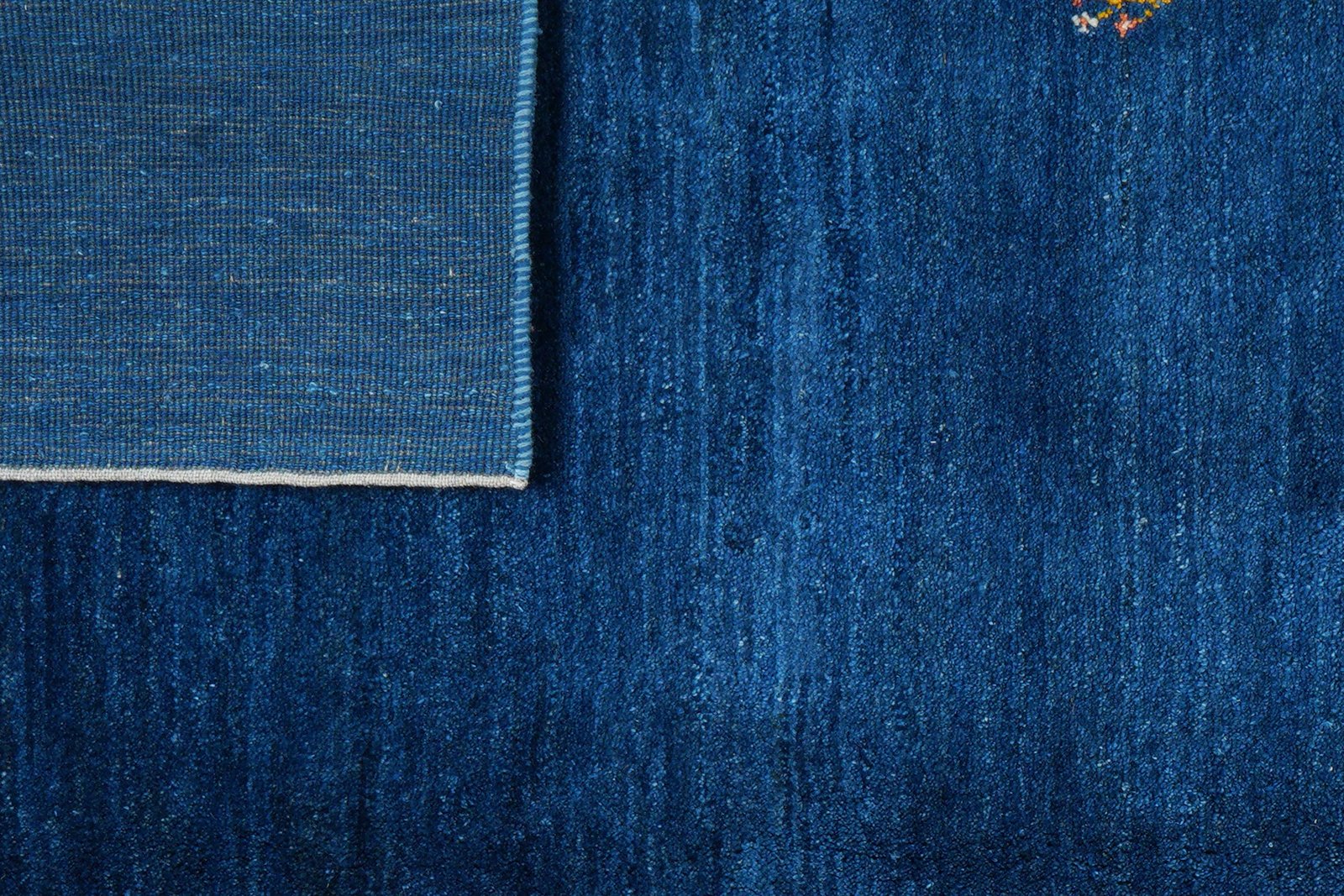 Gabbeh — Hand-knotted, 205x295 cm, Blue, 100% Virgin Wool | View 8