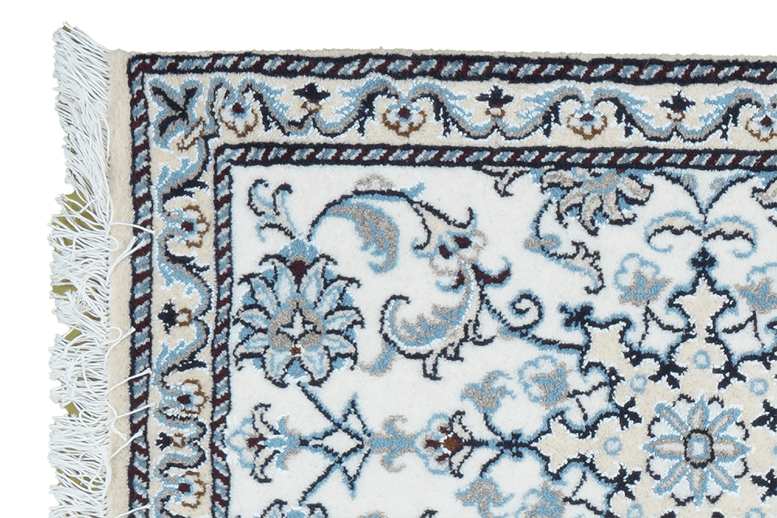 Nain 12La — Hand-knotted, 58x87 cm, Beige, 100% Virgin Wool | View 3