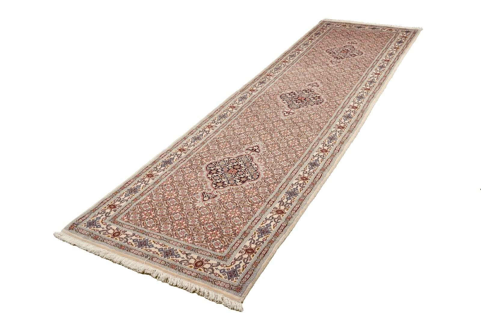 Moud Mahi — Hand-knotted, 80x296 cm, Beige, 100% Virgin Wool | View 4