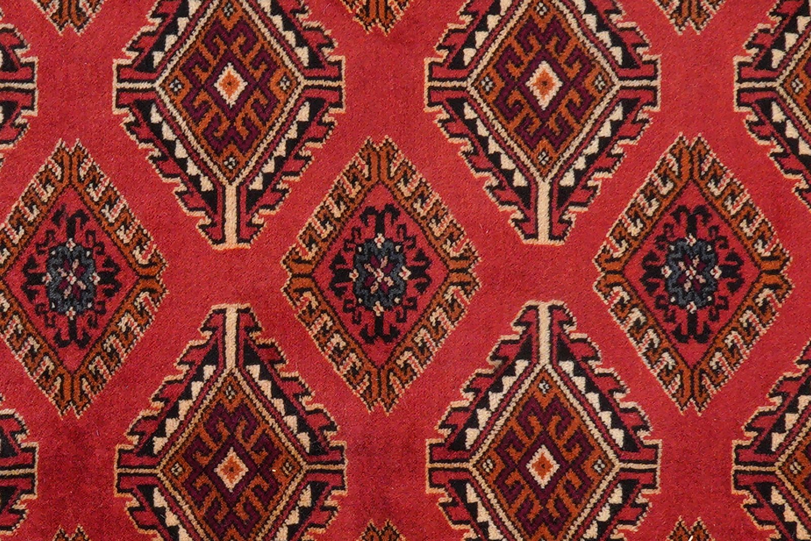 Turkman — Hand-knotted, 213x292 cm, Red, 100% Virgin Wool | View 7
