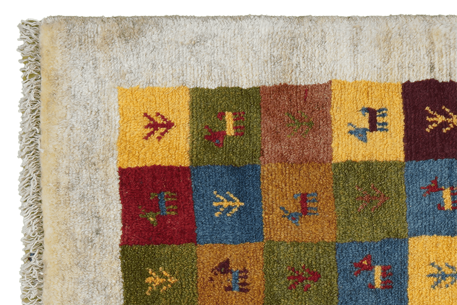 Gabbeh Sonnat — Hand-knotted, 61x90 cm, Multicolor, 100% Virgin Wool | View 3