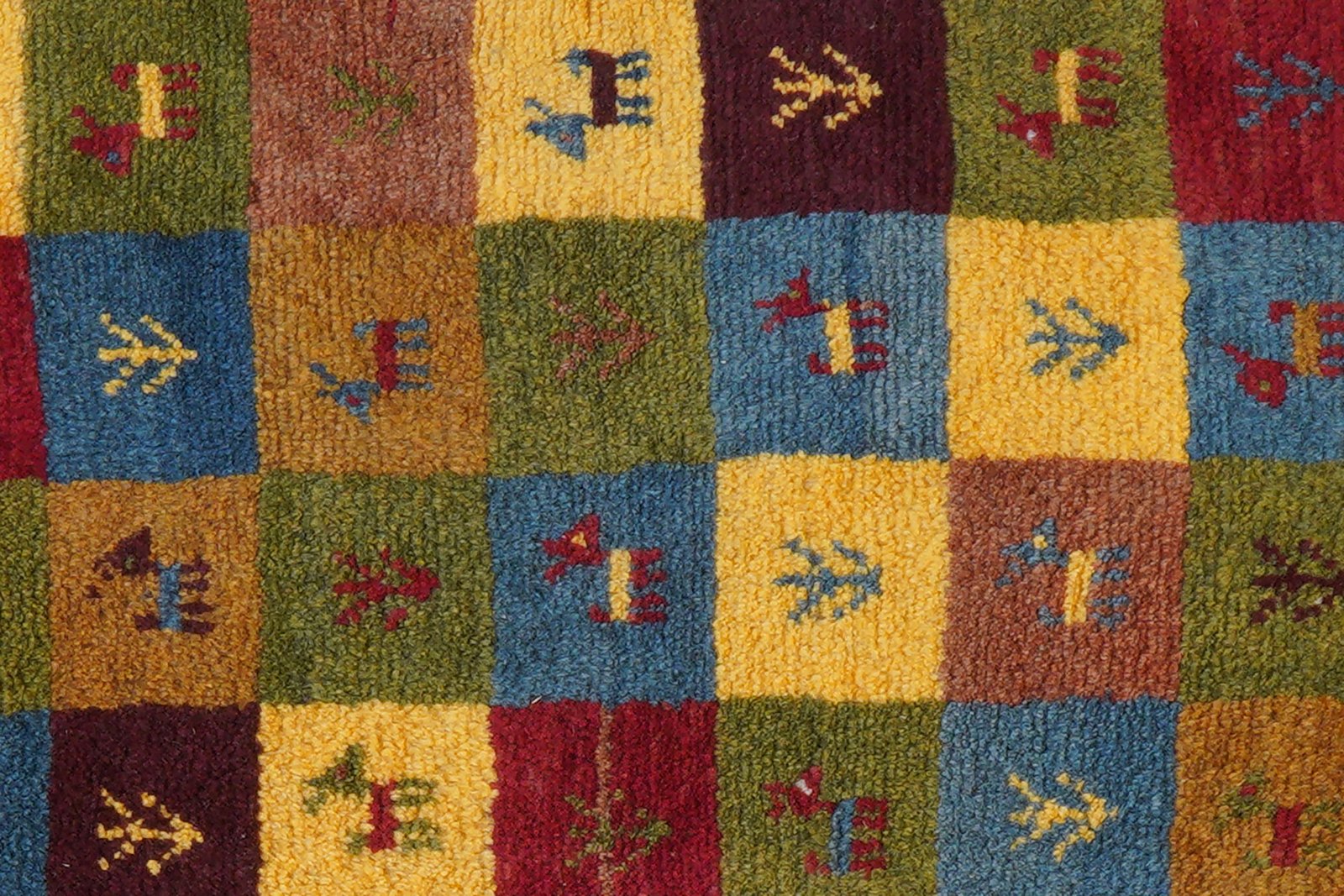Gabbeh Sonnat — Hand-knotted, 61x90 cm, Multicolor, 100% Virgin Wool | View 8