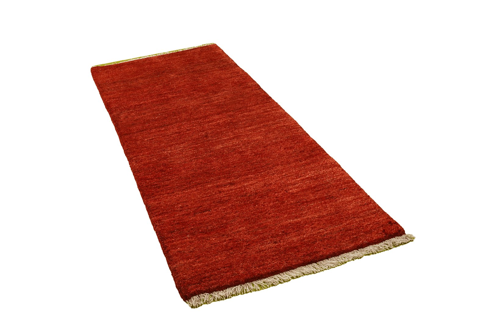 Gabbeh — Hand-knotted, 79x199 cm, Red, 100% Virgin Wool | View 4