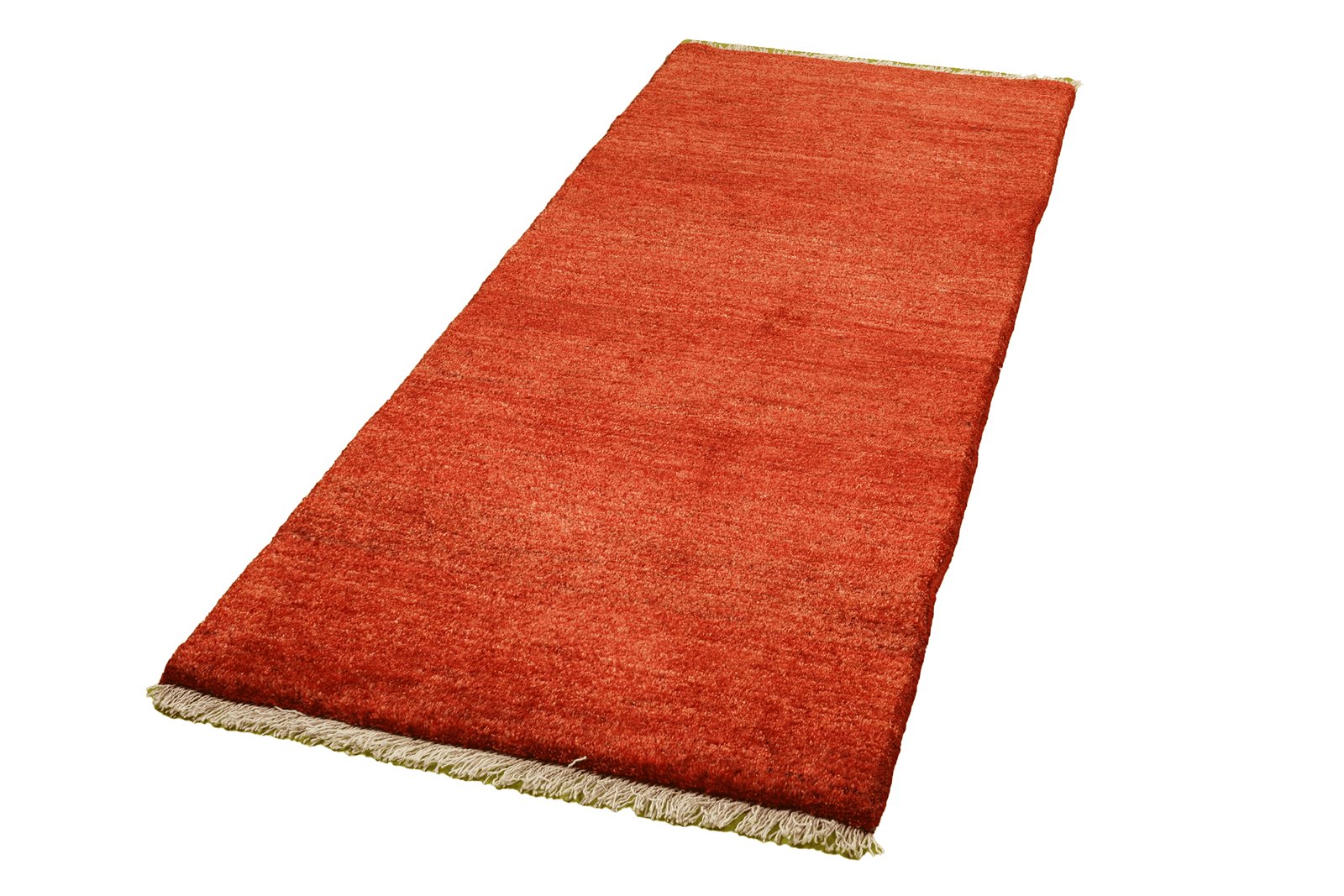 Gabbeh — Hand-knotted, 79x199 cm, Red, 100% Virgin Wool | View 5