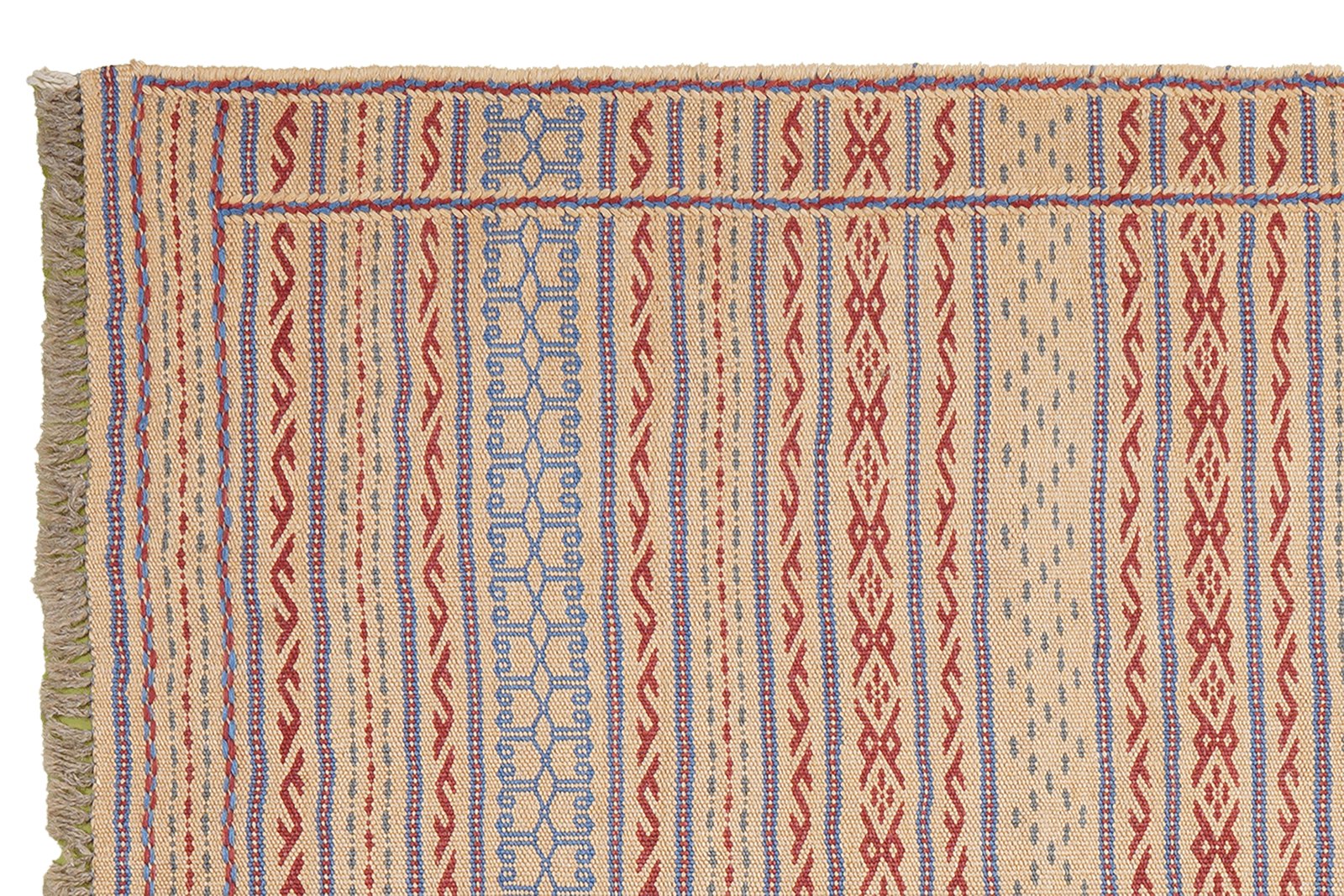 Kelim Kordi — Handmade, 84x124 cm, Beige, 100% Virgin Wool | View 3