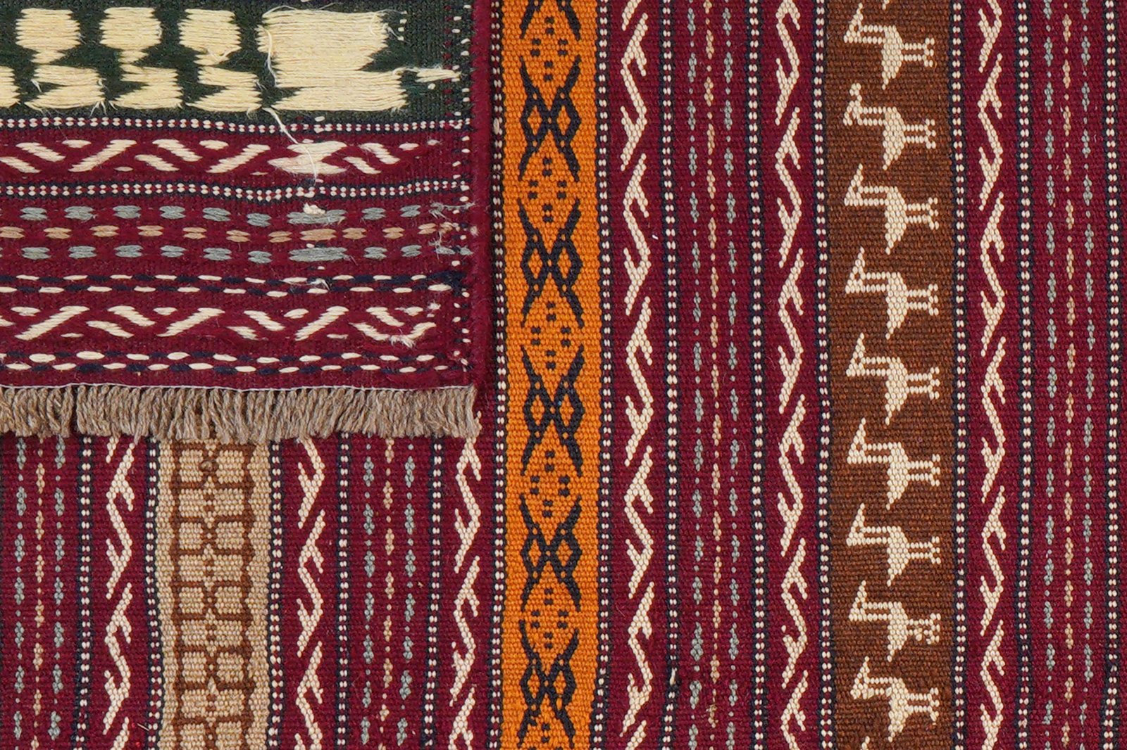 Kelim Kordi — Handmade, 148x200 cm, Violett, 100% Virgin Wool | View 7