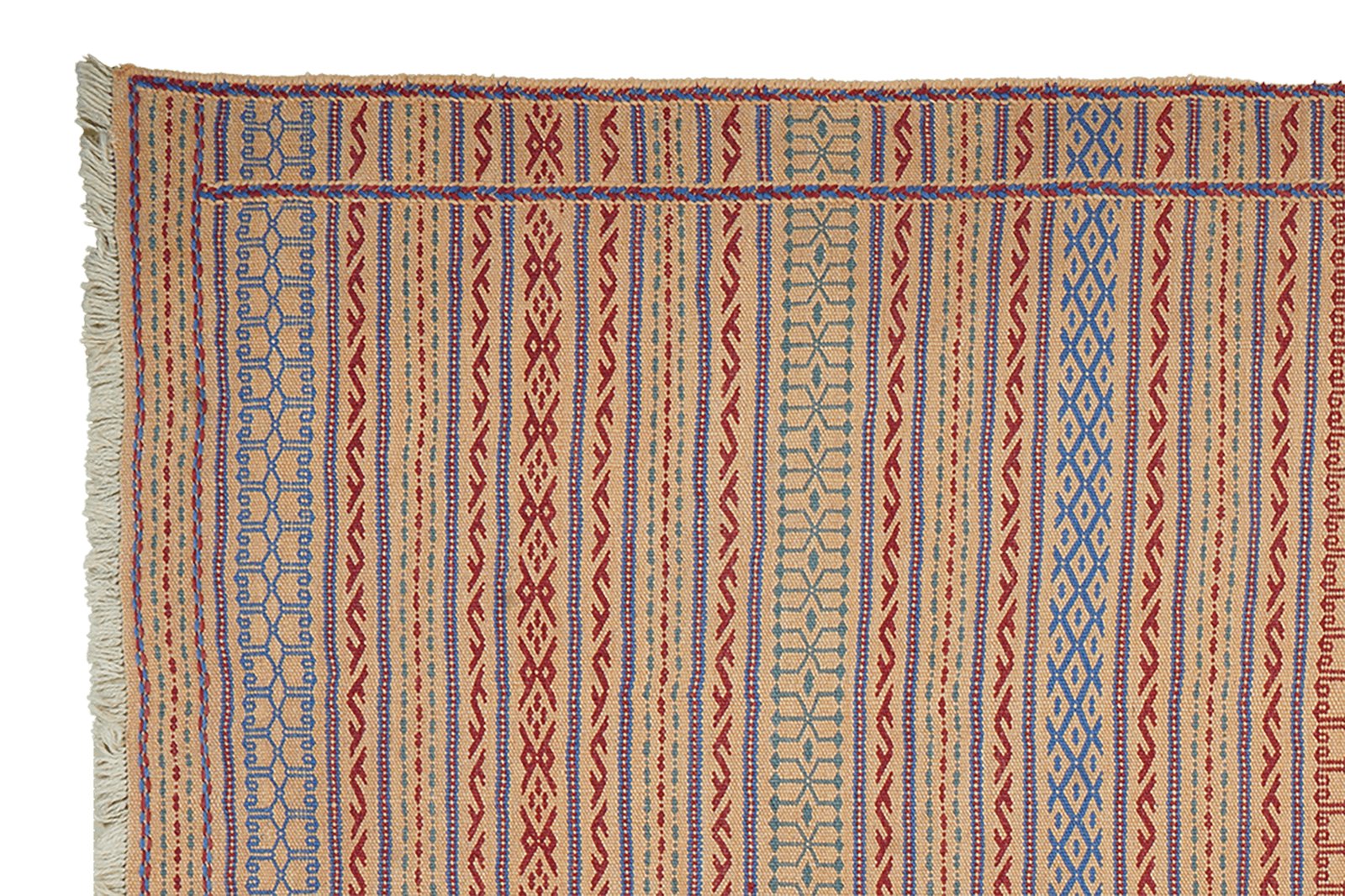 Kelim Kordi — Handmade, 170x244 cm, Beige, 100% Virgin Wool | View 3