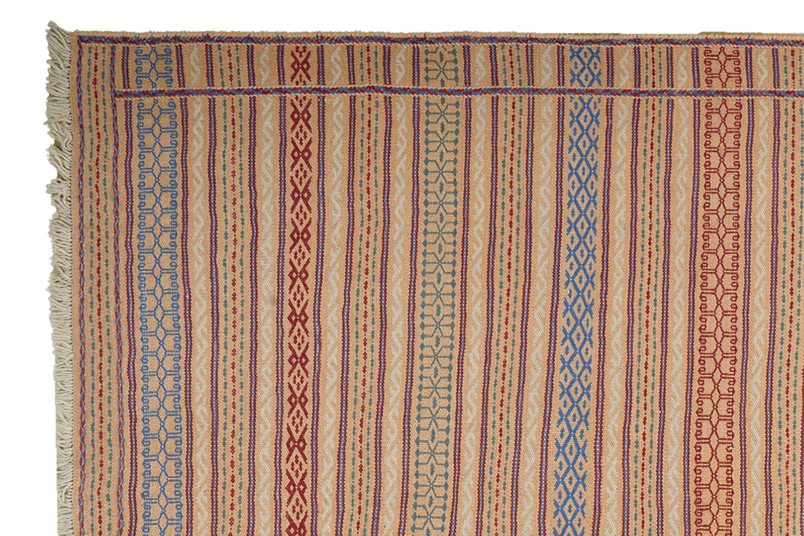 Kelim Kordi — Handmade, 171x245 cm, Beige, 100% Virgin Wool | View 3