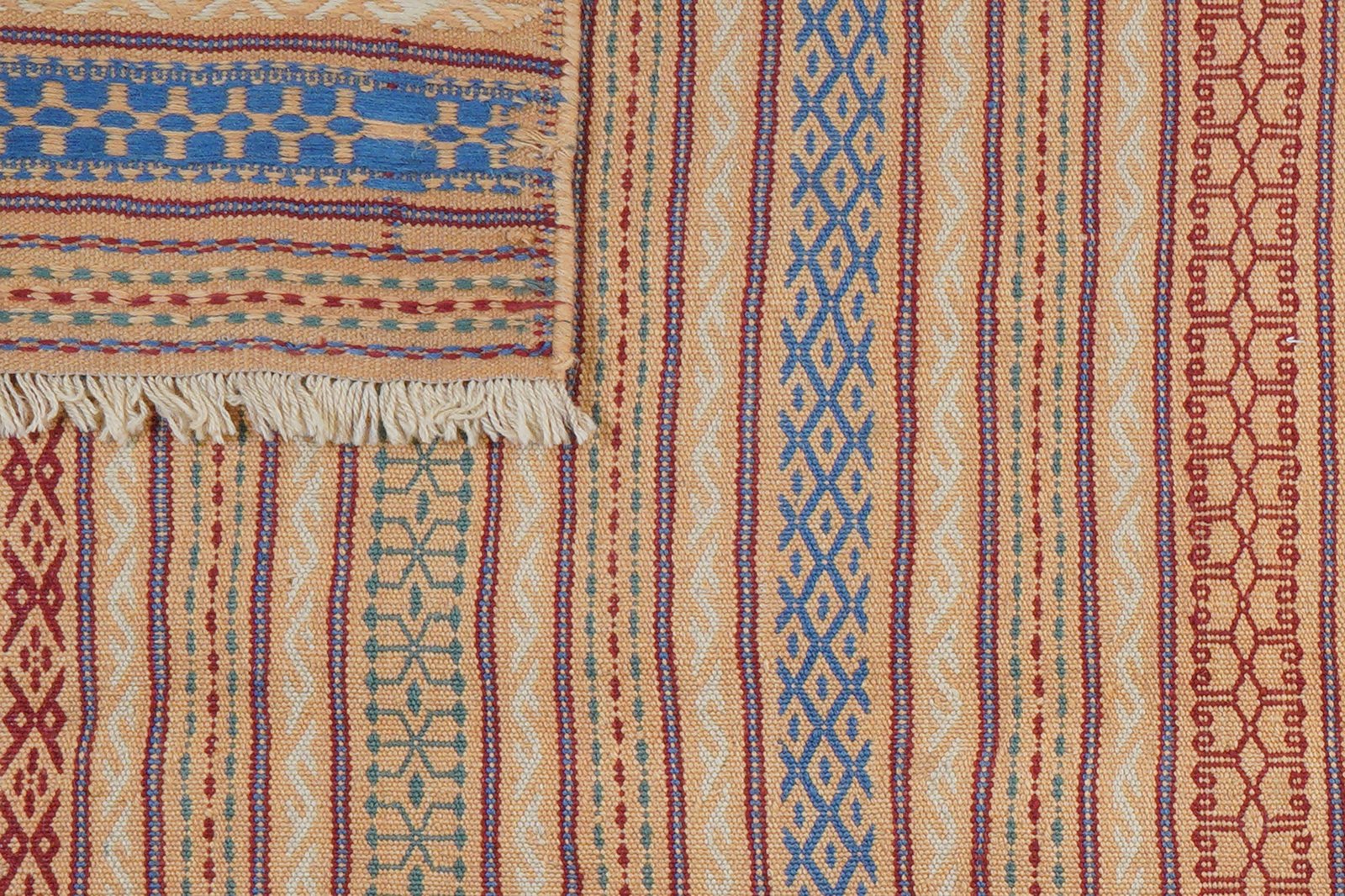 Kelim Kordi — Handmade, 171x245 cm, Beige, 100% Virgin Wool | View 7