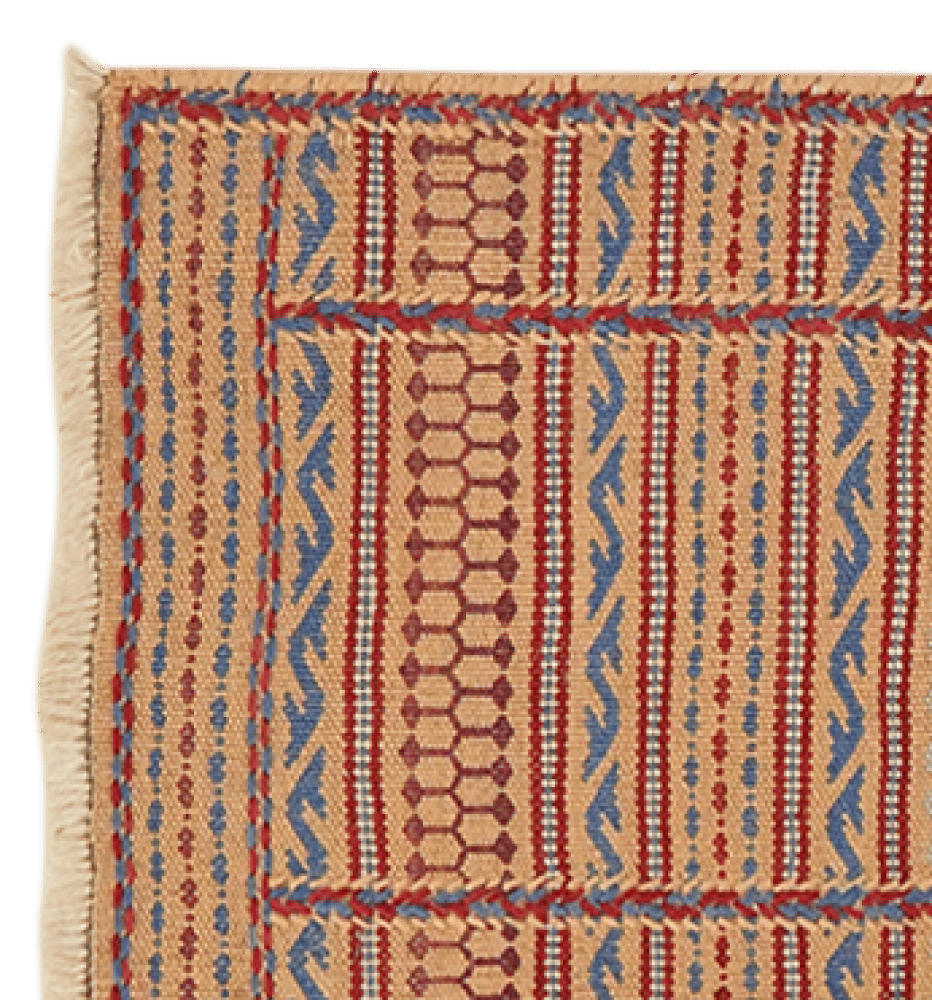 Kelim Kordi — Handmade, 40x66 cm, Beige, 100% Virgin Wool | View 3