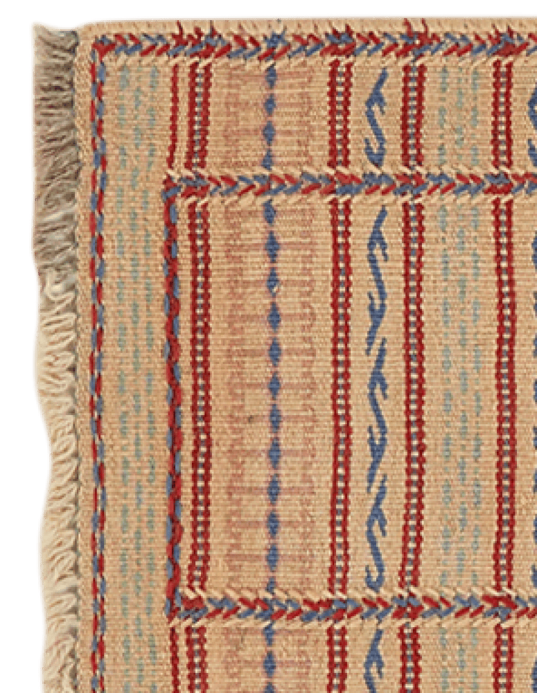 Kelim Kordi — Handmade, 41x59 cm, Beige, 100% Virgin Wool | View 3