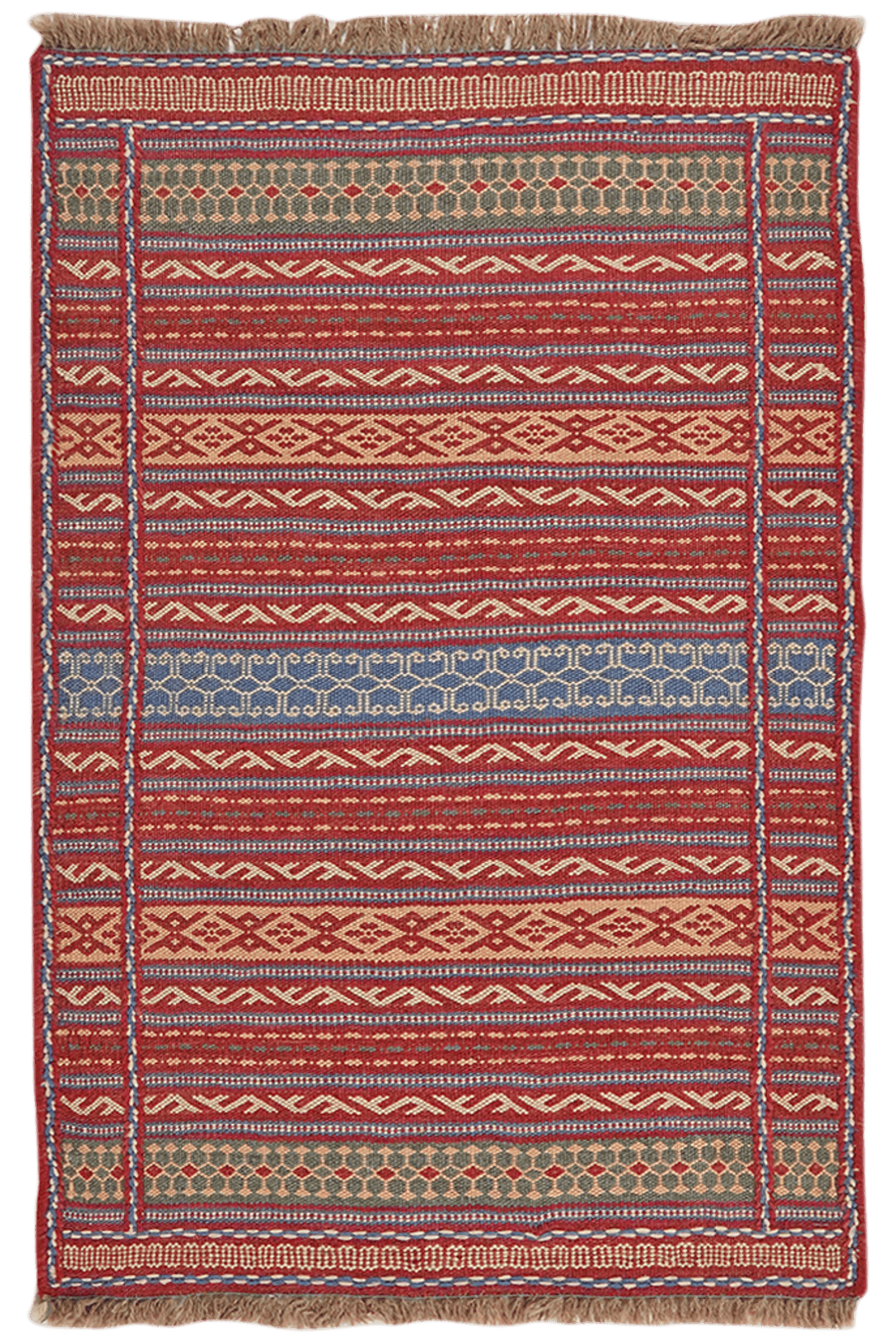 Kelim Kordi — Handmade, 64x97 cm, Multicolor, 100% Virgin Wool | Main view