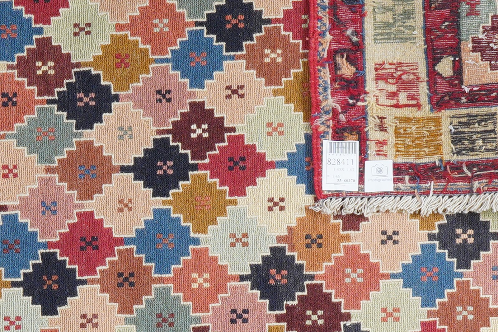 Sumak Shahsavan — Handmade, 102x143 cm, Multicolor, 100% Virgin Wool | View 5
