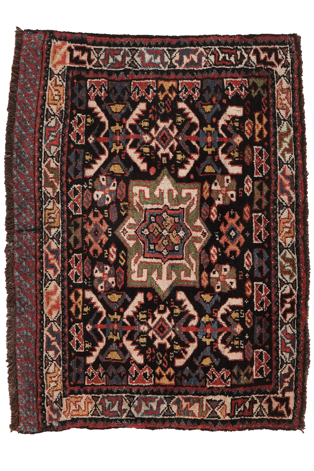 Veramin — Hand-knotted, 58x78 cm, Blue, 100% Virgin Wool | Main view