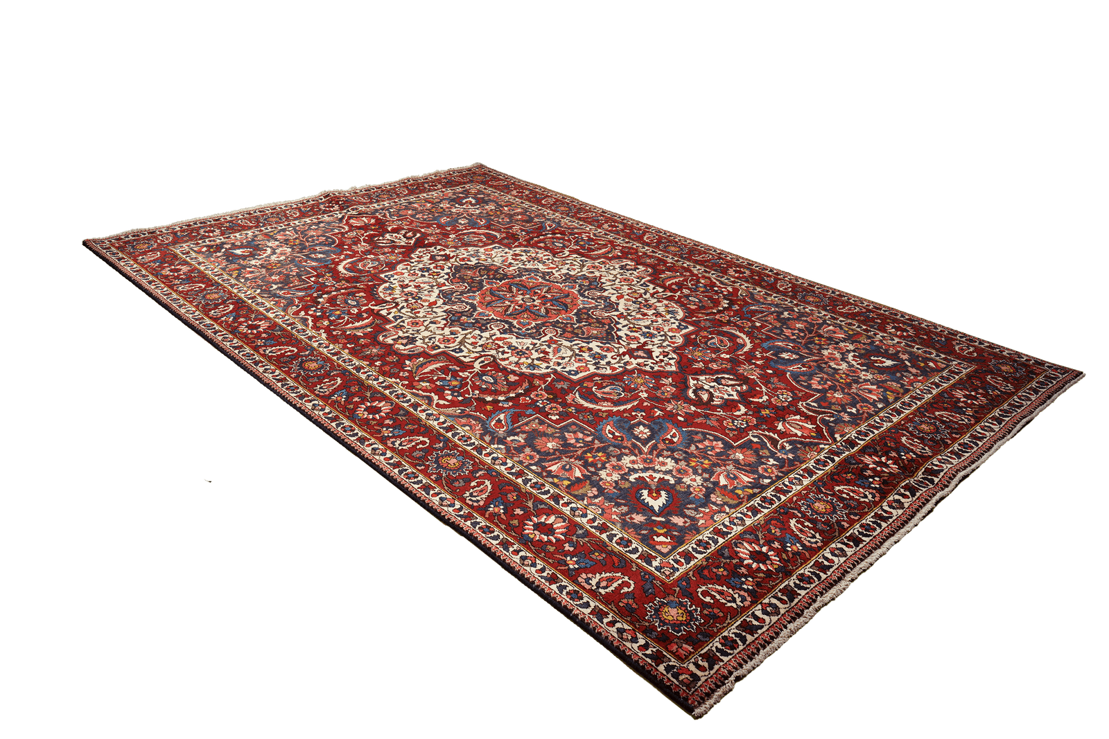 Bakhtiar — Hand-knotted, 211x315 cm, Red, 100% Virgin Wool | View 5