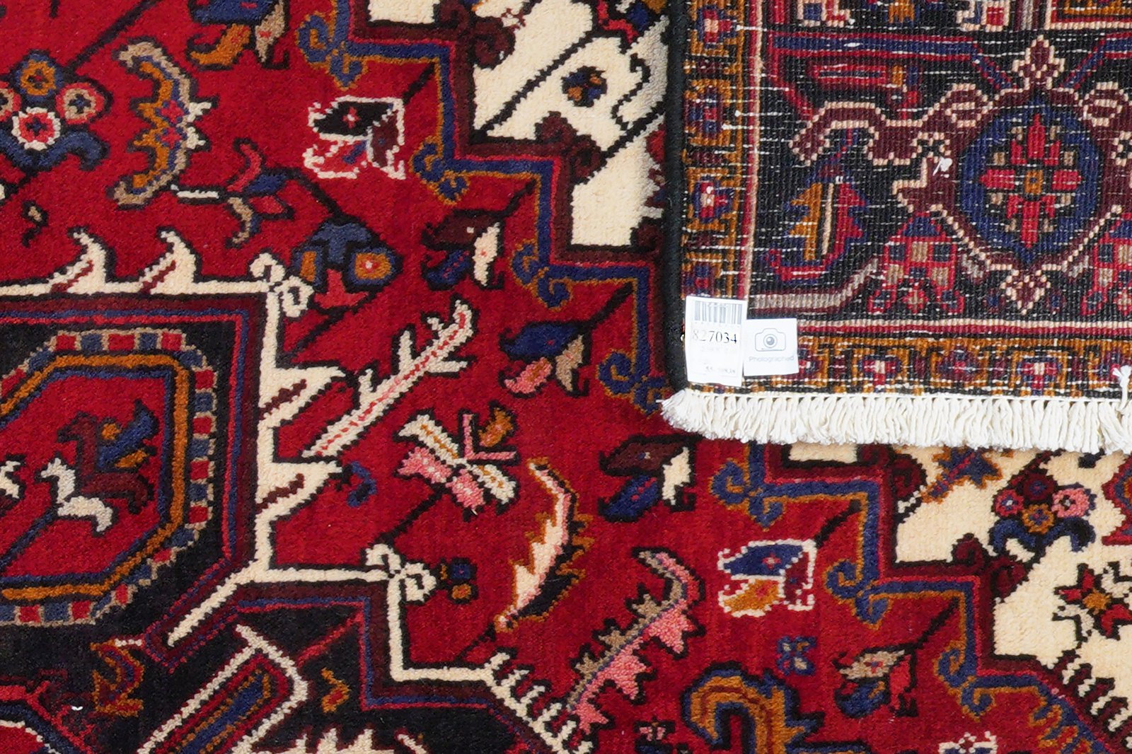 Mehrewan — Hand-knotted, 208x298 cm, Red, 100% Virgin Wool | View 6